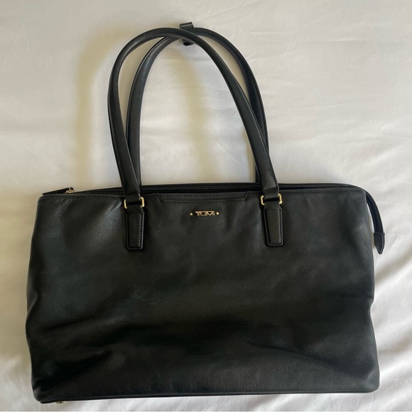 Tumi Voyageur Monika Leather Tote Laptop Travel Bag